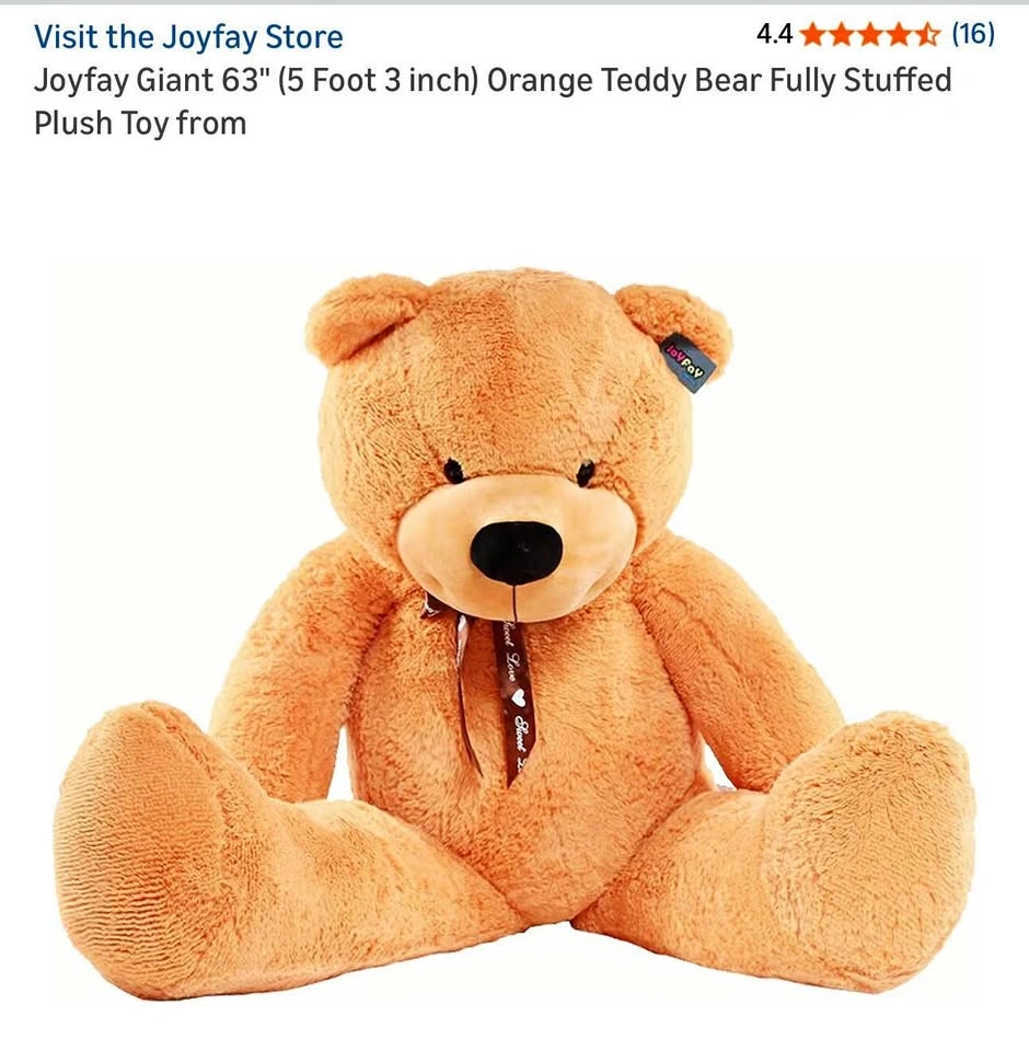 Huge Teddy Bear 5’3”