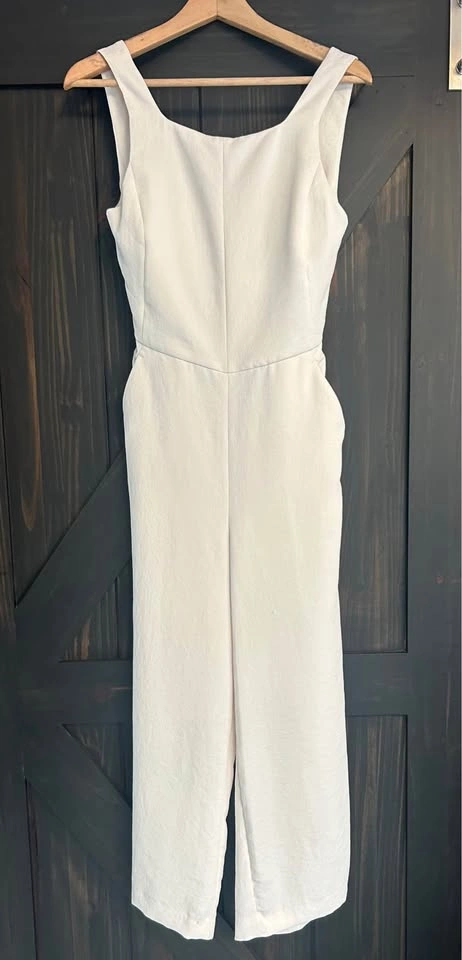 Aritzia Wilfred Ecoulement Cream Jumpsuit Size 4 - photo 2