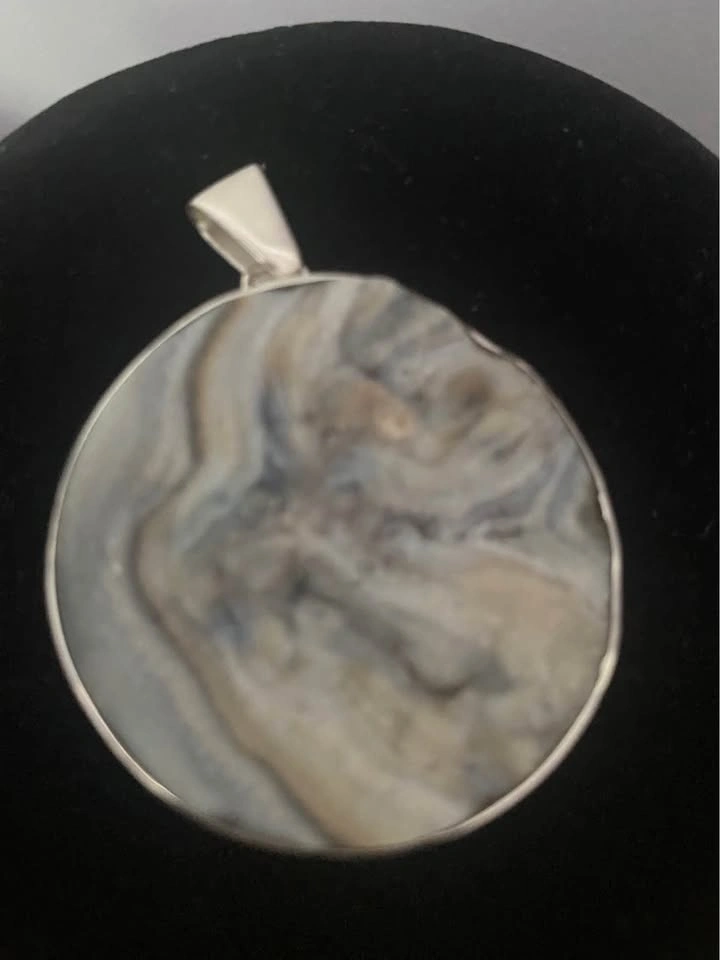 Natural Stone Round Pendant - photo 3
