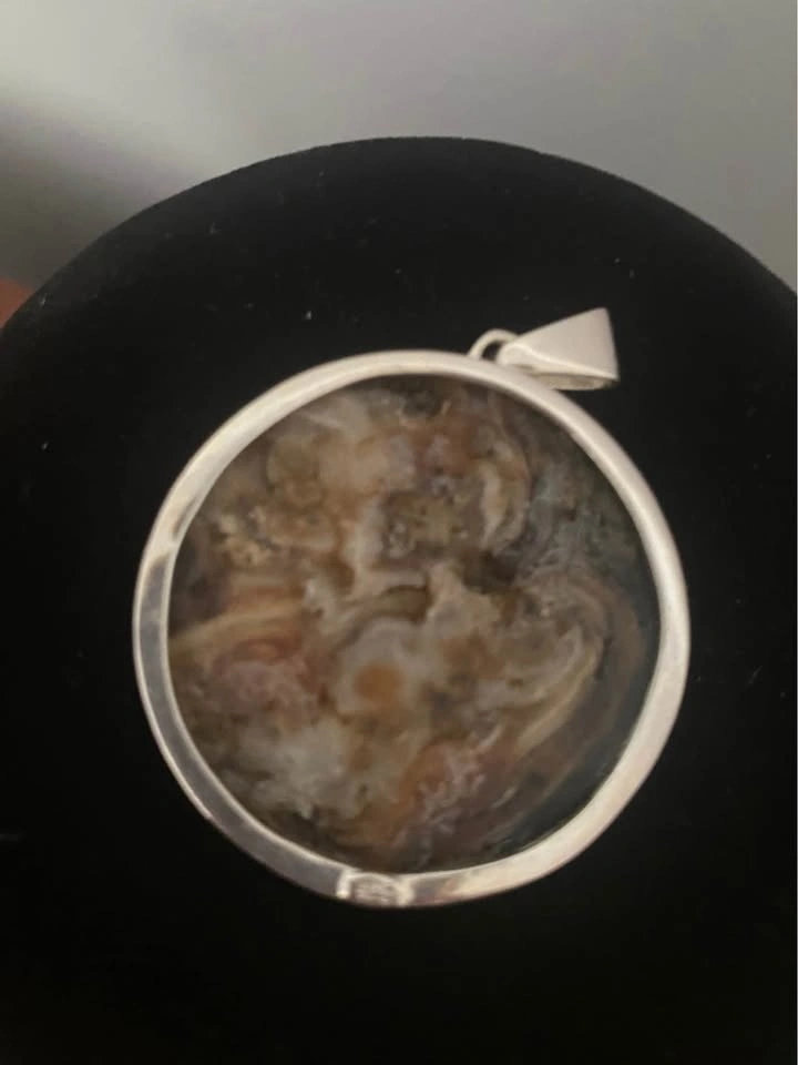 Natural Stone Round Pendant - photo 4