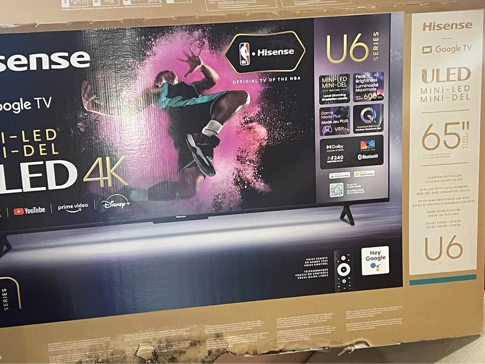 Hisense 65” TV 4K (screen glitch) - photo 2