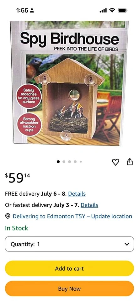 NEW Spy Birdhouse