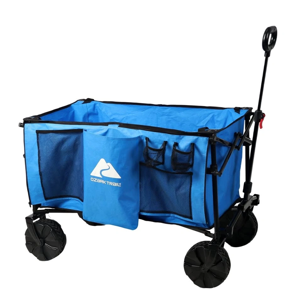 Ozark Trail All-Terrain Big Bucket Cart Wagon, Blue