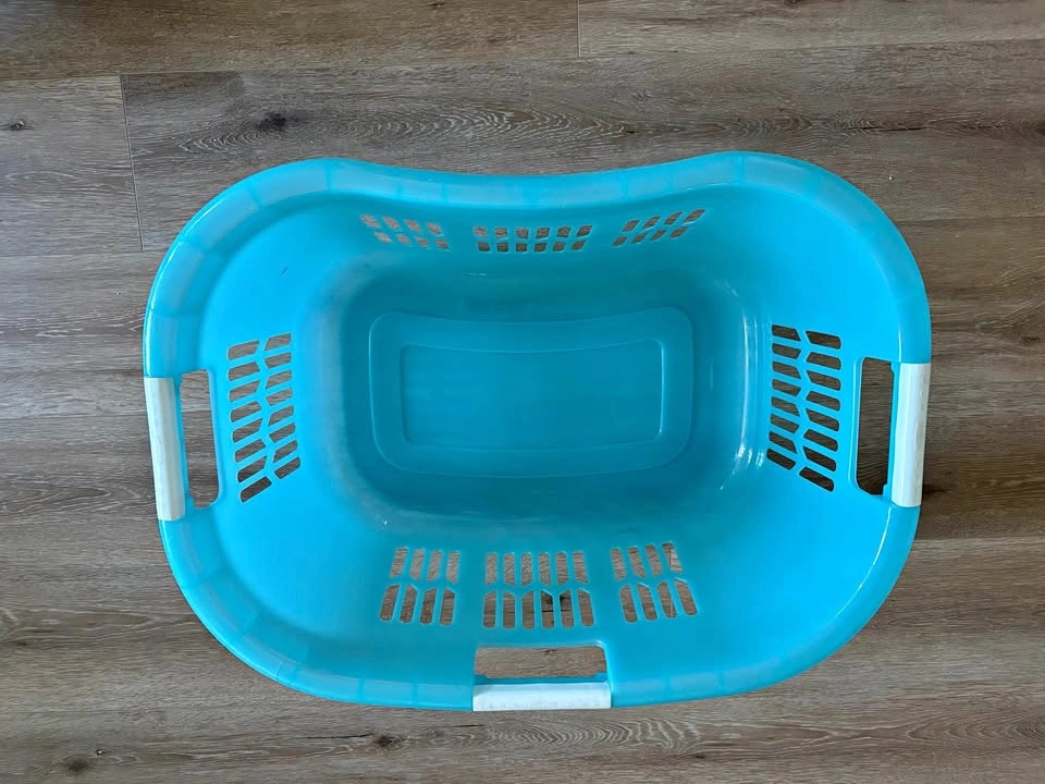 Pretty Blue Laundry Hamper