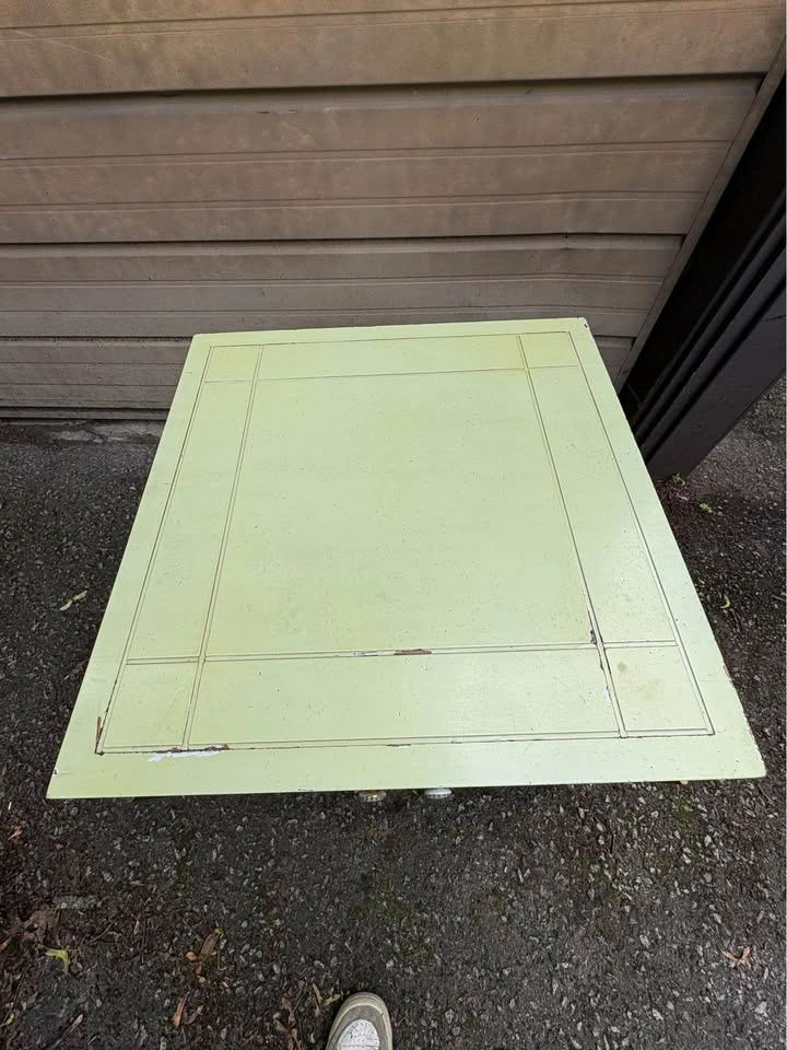 Vintage Chinoiserie Green Table With Cabinet ⚽️ - photo 5