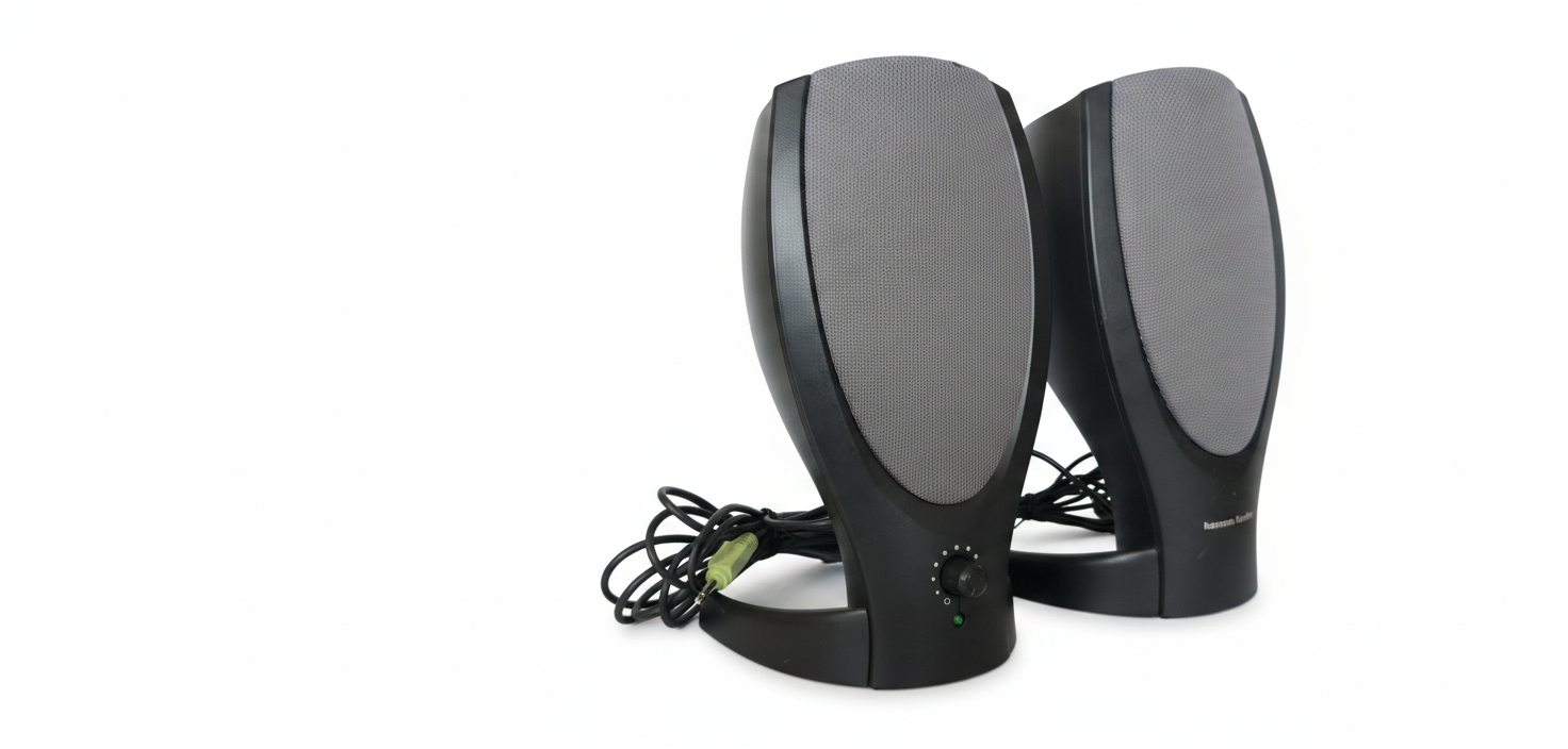 Harman Kardon HK206 Computer Speakers with AC Adapter Black - photo 2