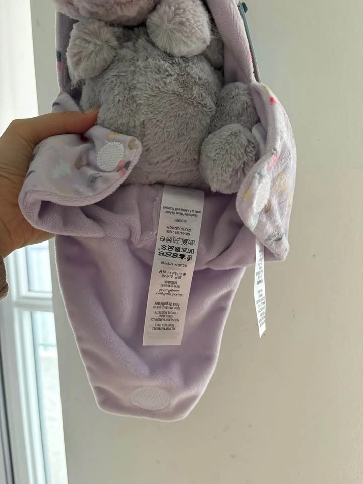 Eeyore Disney Babies Small Soft Toy in Swaddle - 25cm - photo 4