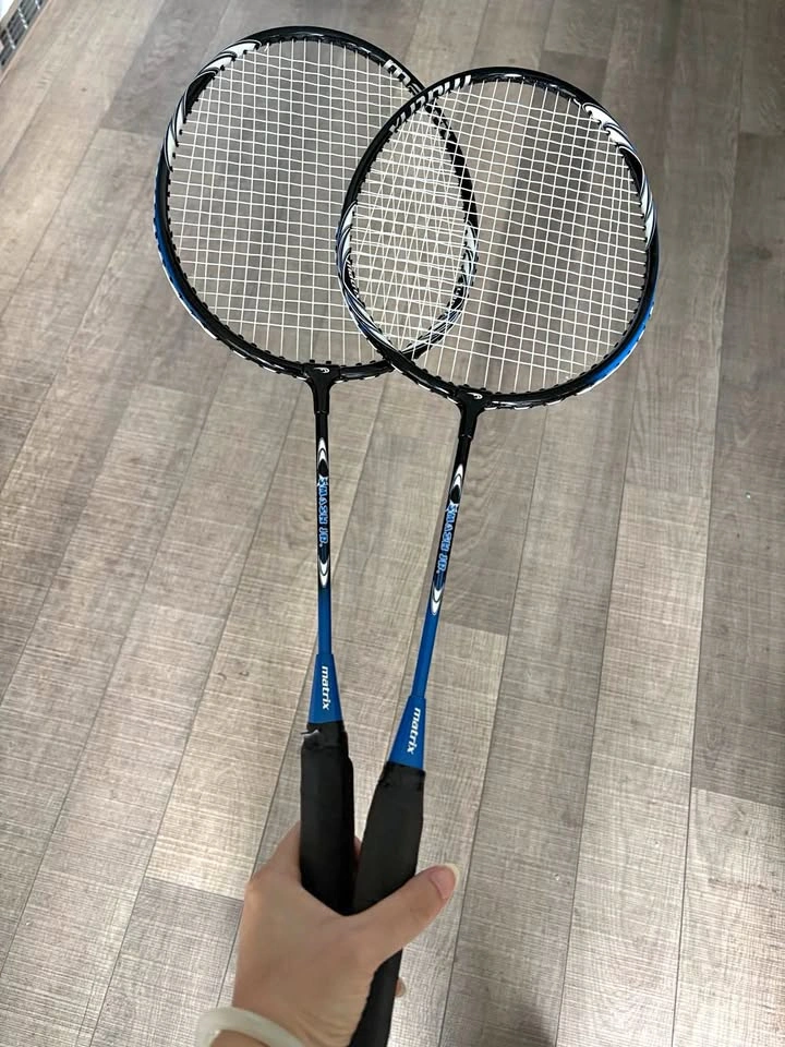 2 Matrix Air Flash Badminton Racquets – Ready to Play