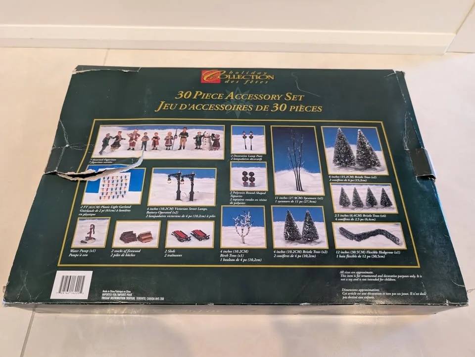 Holiday Collection 30 Piece Accessory Set Lemax Christas Village image indicator(2)