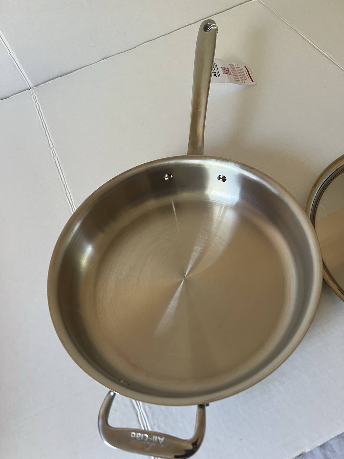 All-Clad D3 Stainless 3-Ply 3qt Sauté Pan with Lid - photo 3