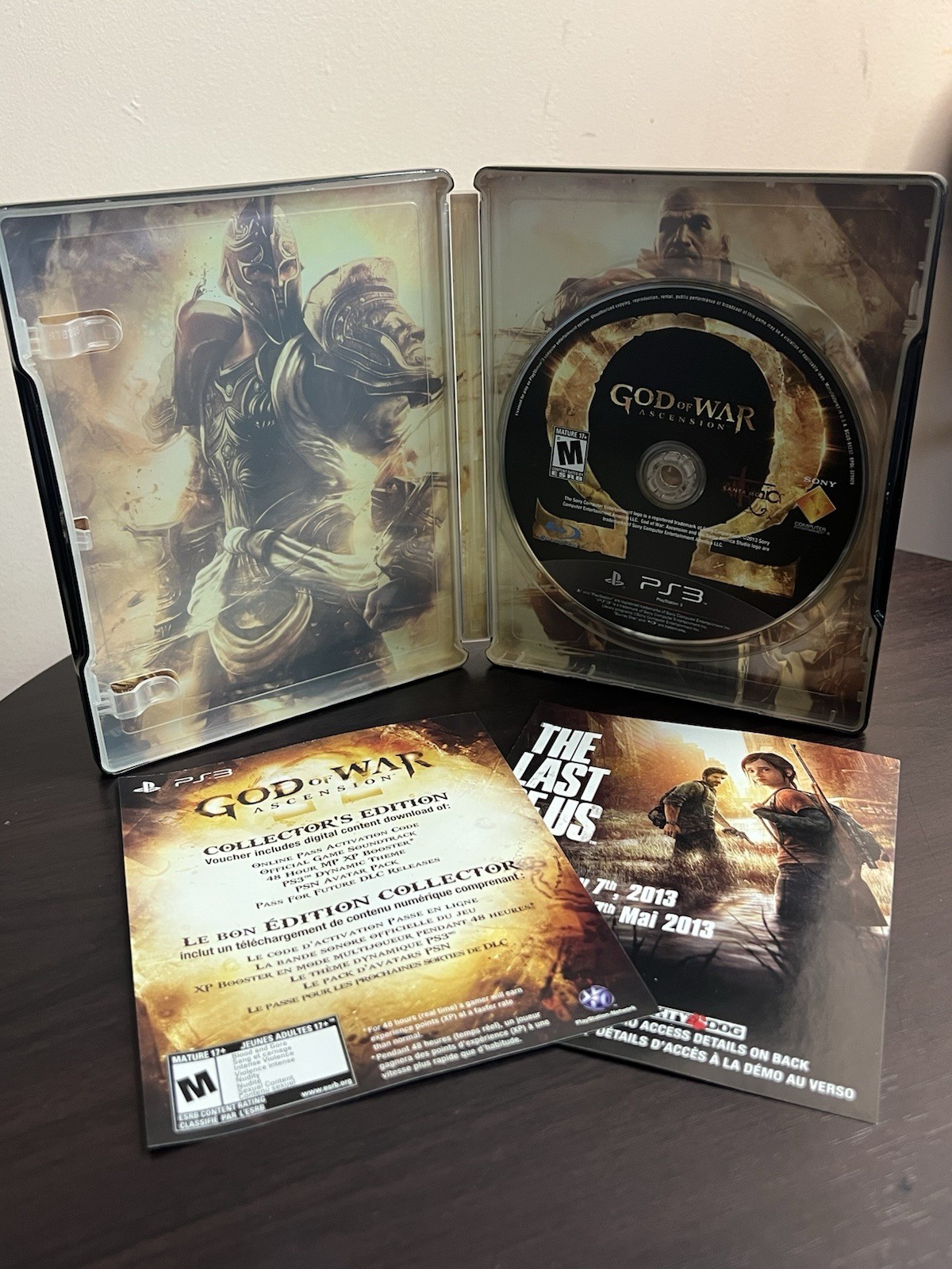 God Of War Ascension PS3 Collector's Edition Steel-book