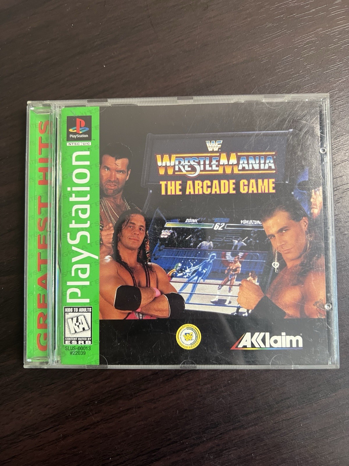 WWF WrestleMania: The Arcade Game Sony PlayStation 1 GH CIB