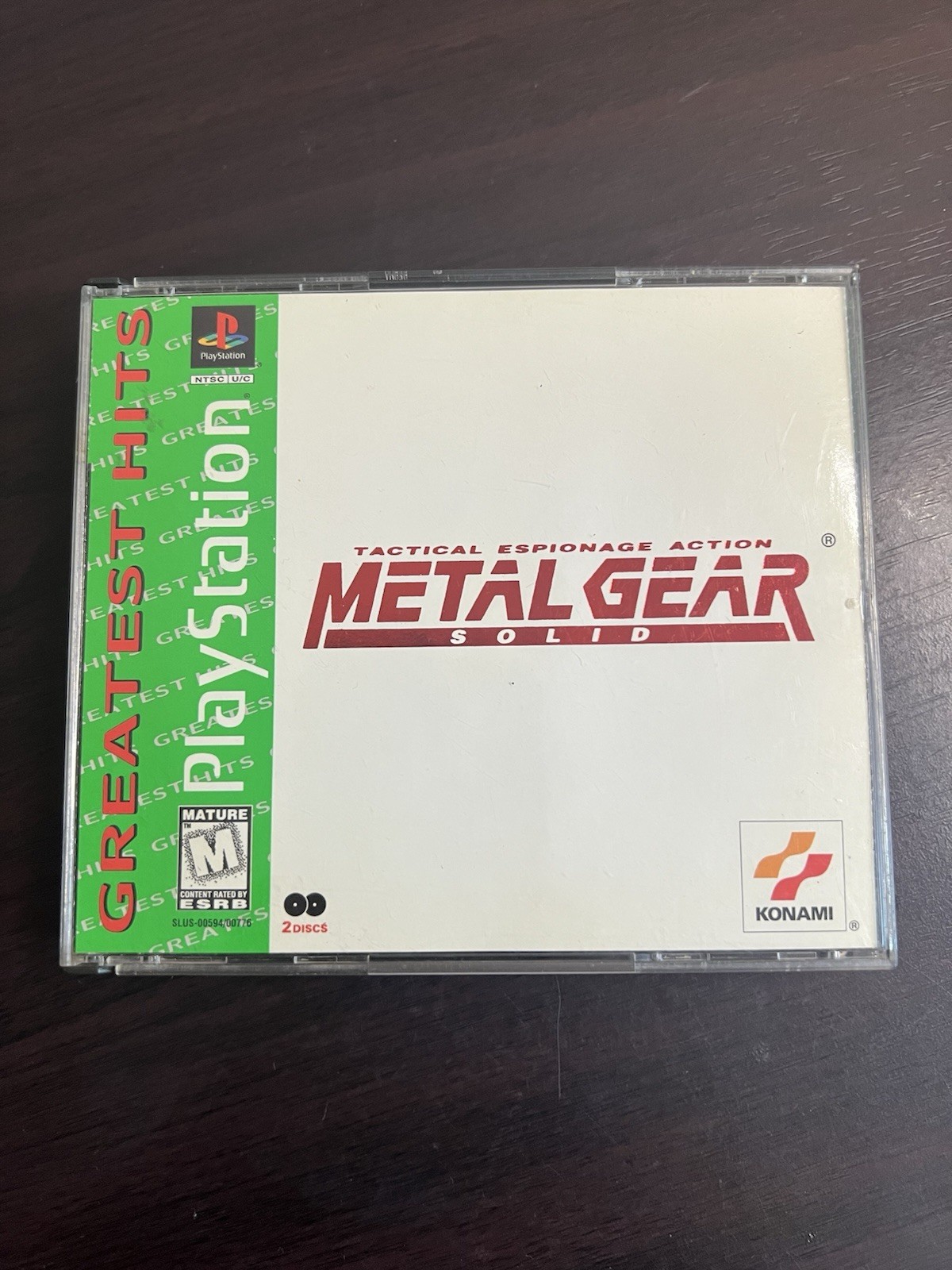 Metal Gear Solid - Sony PlayStation 1 (1999) Green Label