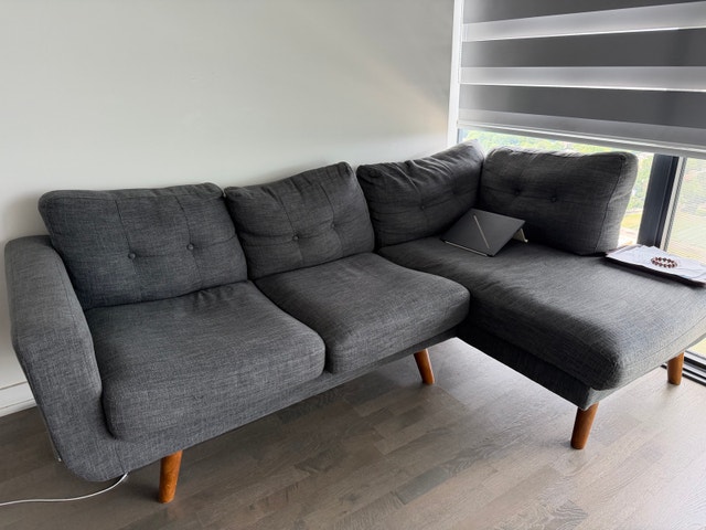 Dark Grey Sectional Sofa