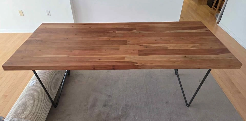 CB2 Dining Table + White Rug ~5x8 - photo 4