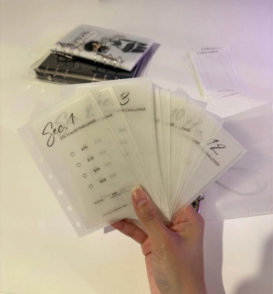 ✨ $500, 1K + Custom Savings Challenge Inserts & Envelopes (A7) ✨