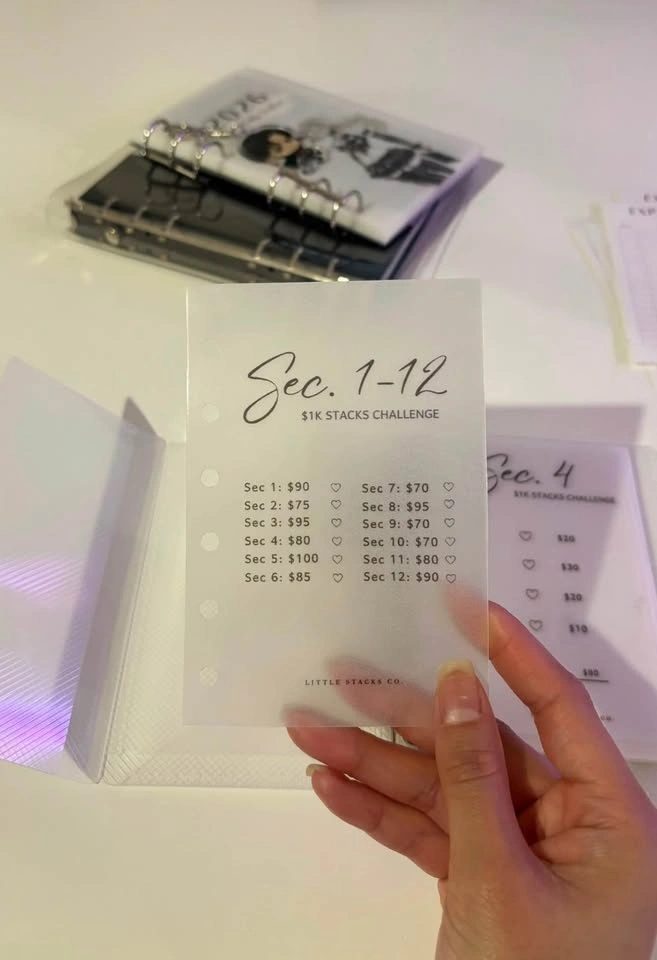 ✨ $500, 1K + Custom Savings Challenge Inserts & Envelopes (A7) ✨ - photo 2