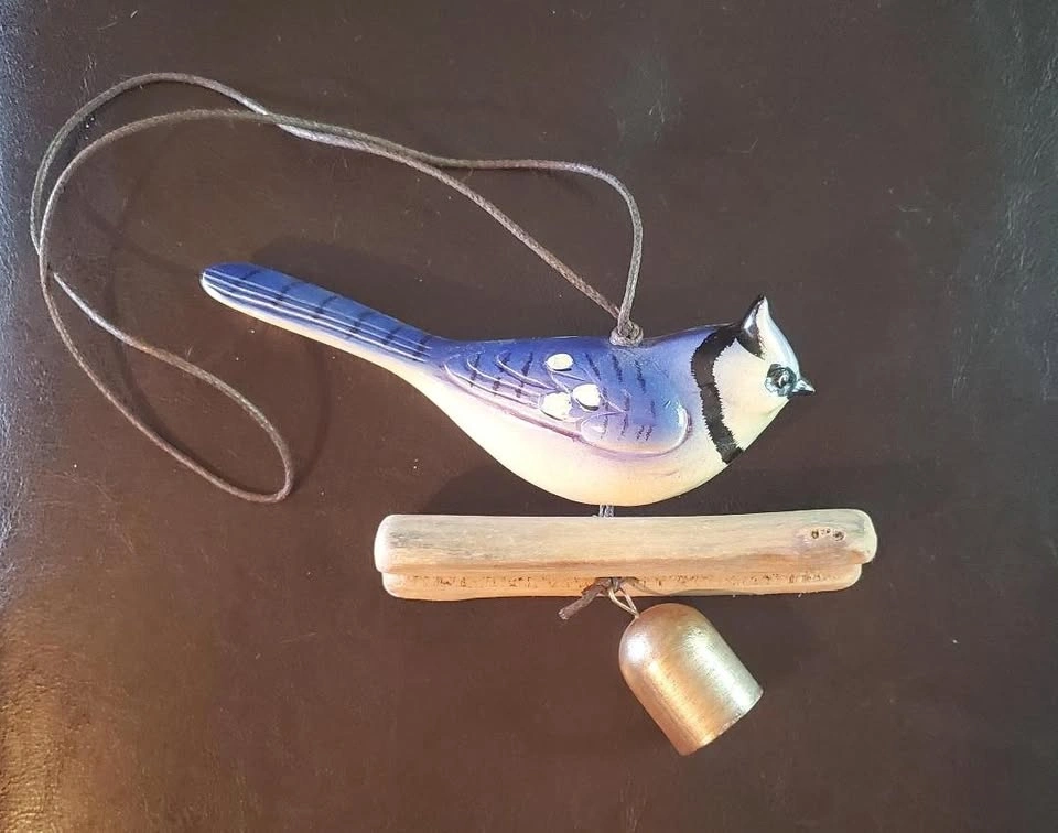 Ceramic Blue Jay Windchime - photo 2