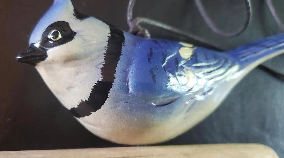 Ceramic Blue Jay Windchime - photo 3