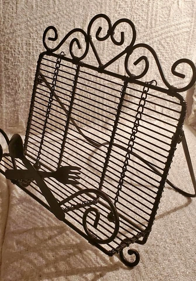 Wrought Iron Cookbook Stand