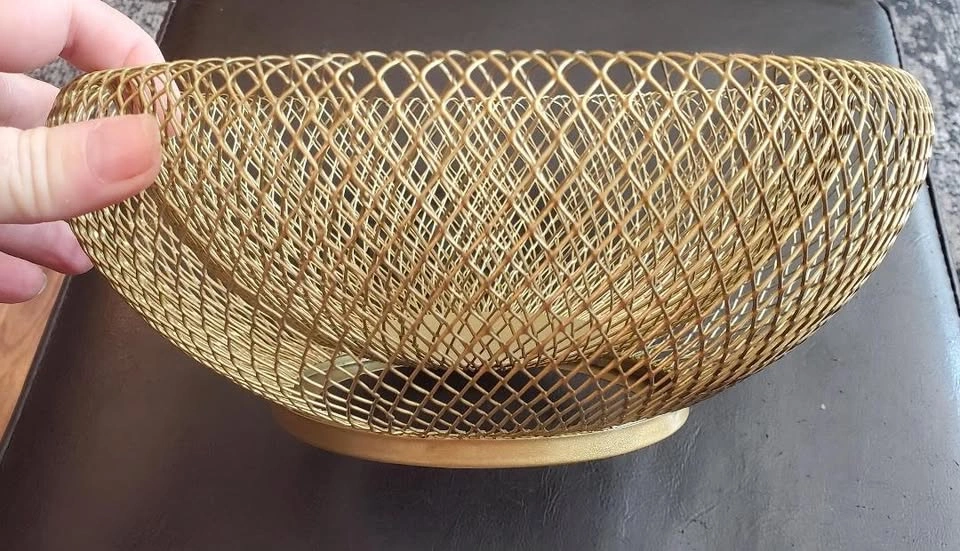 Metal Painted Mesh Bowl - photo 2