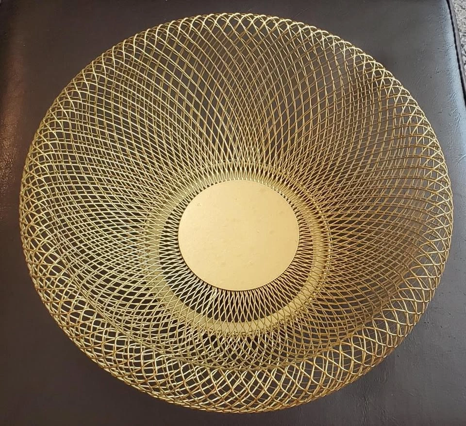 Metal Painted Mesh Bowl - photo 3