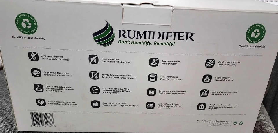 Deluxe Floor Vent Rumidifier RD20 - Eco Friendly Humidifier - photo 3