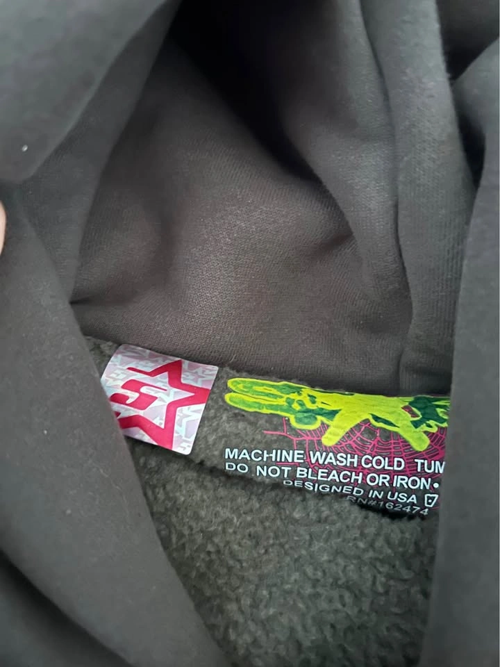 Green spider hoodie - photo 3
