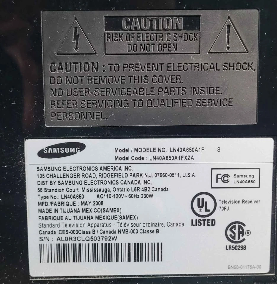 Samsung LN40A650A1F 40-inch LCD TV - photo 3