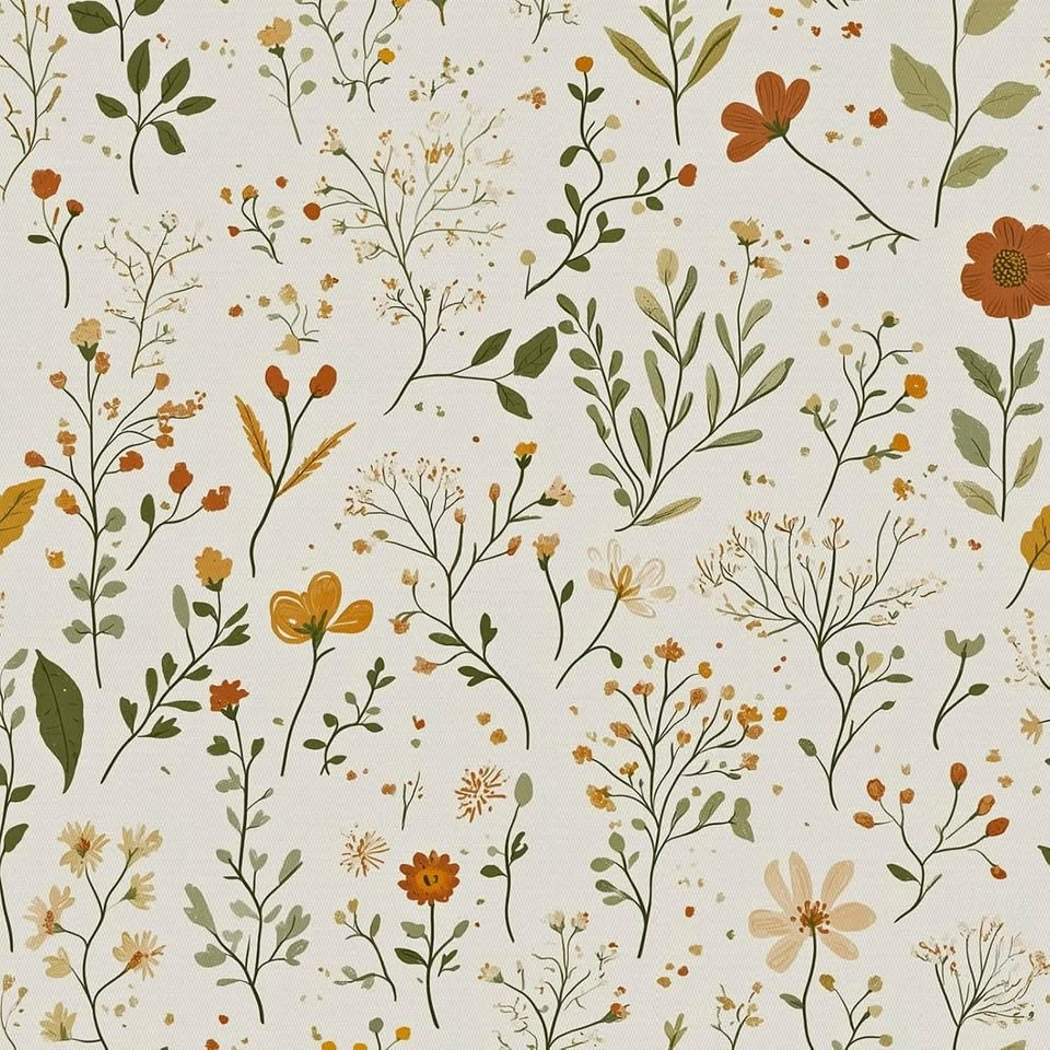 Vintage French Botanical Peel and Stick Wallpaper - 17.7''x118''