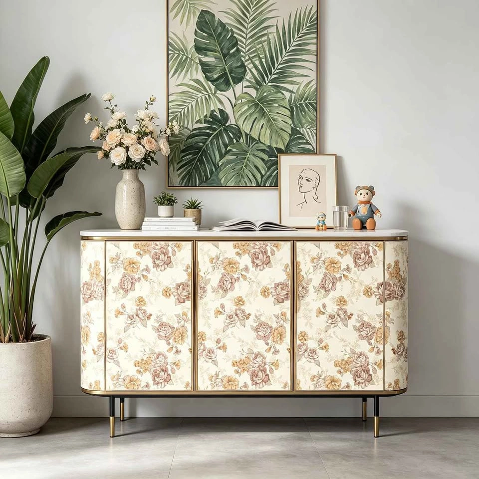 French Damask Floral Textured Peel and Stick Wallpaper - photo 4