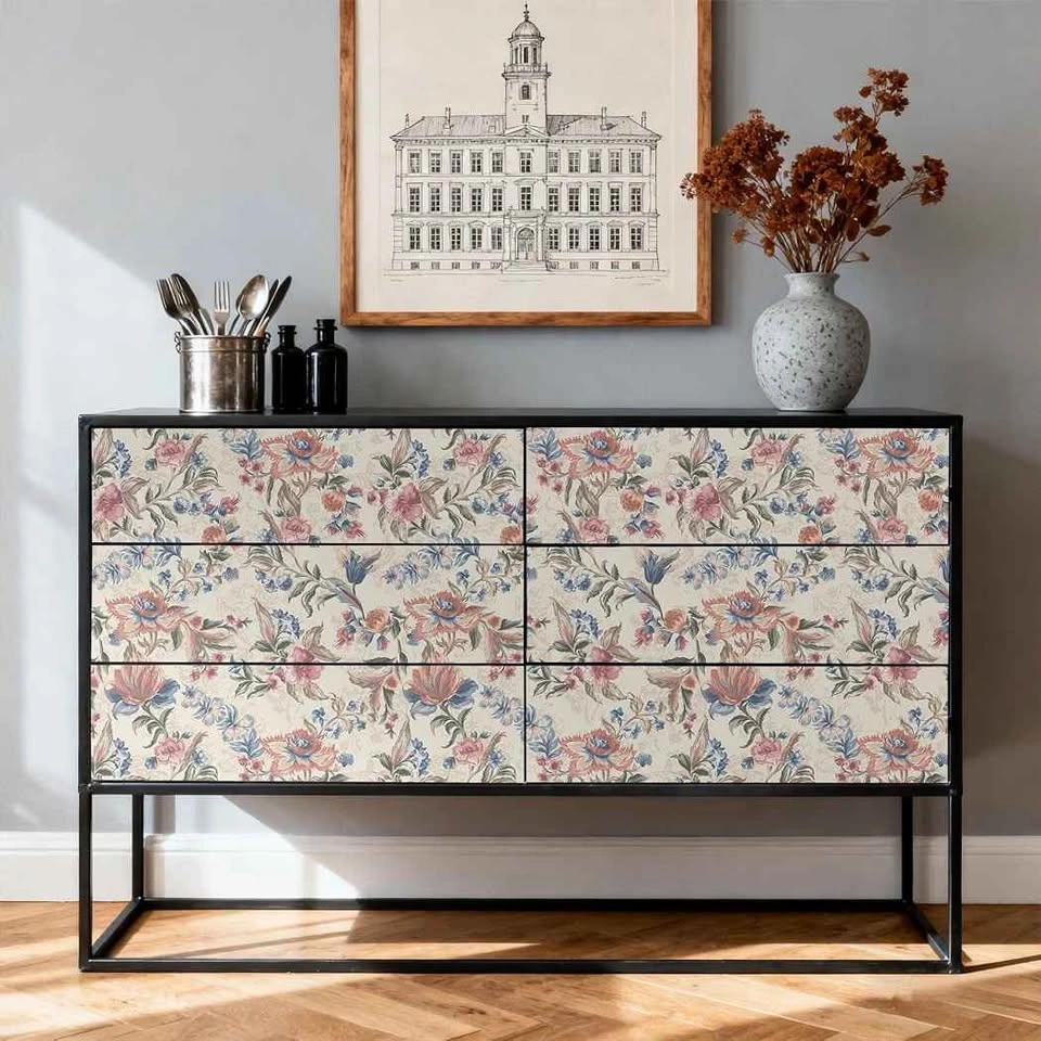 Vintage Floral Peel and Stick Wallpaper - photo 2