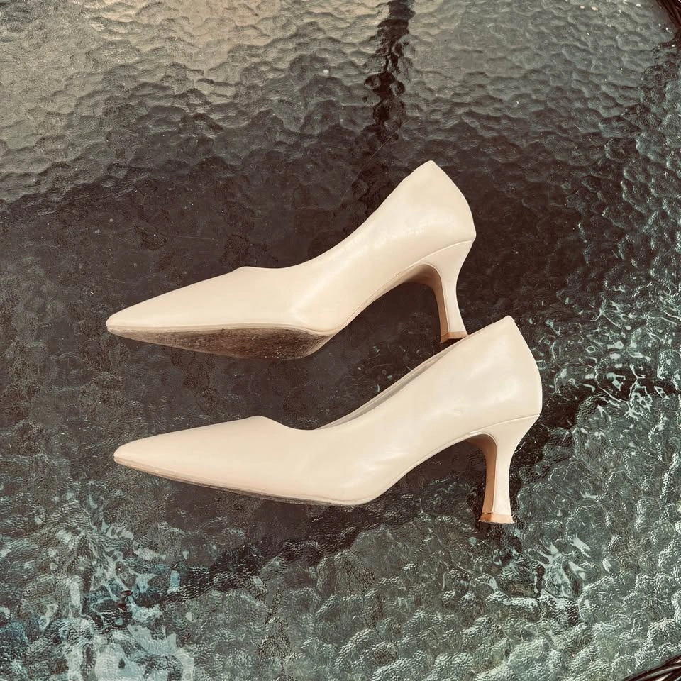 Ardene Women’s Stiletto 7cm Heels Size 7 / Cream Color / Comfort - photo 5