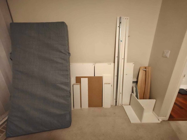 Ikea Twin size bed w/storage, mattress included