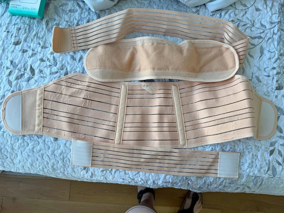Pregnancy Belly Band, Beige, Size L