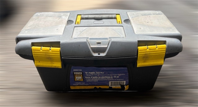 19" Plastic Tool Box used condition