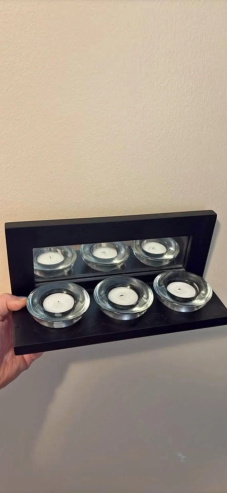 Mirrored Wall Candle Holder