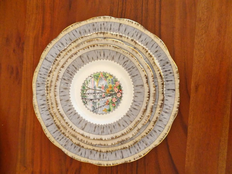 Royal Albert Silver Birch Bone China - 100 Piece Set