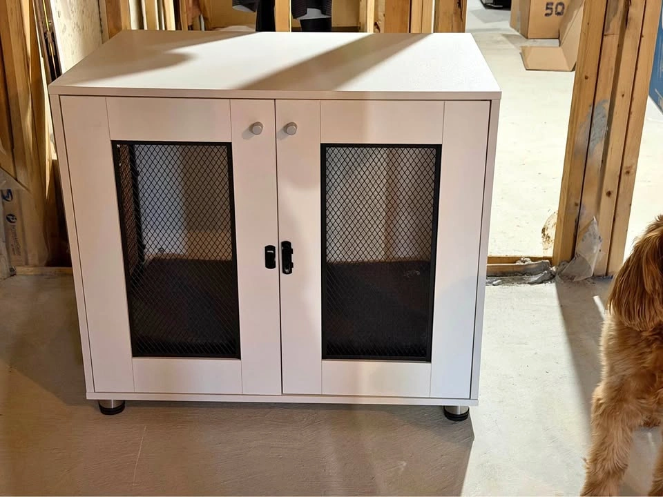 Furniture-Style Dog Crate – $100