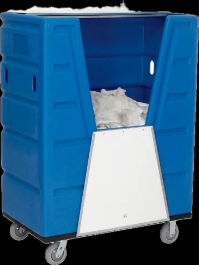 Hopper Front Plastic Security Bulk Cart