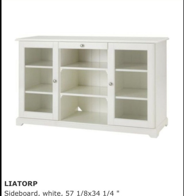 IKEA LIATORP Glass-Door Cabinet & LIATORP Sideboard - photo 2