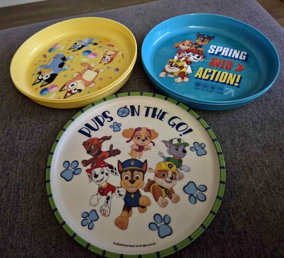 Bluey and Paw Patrol Kids Plates