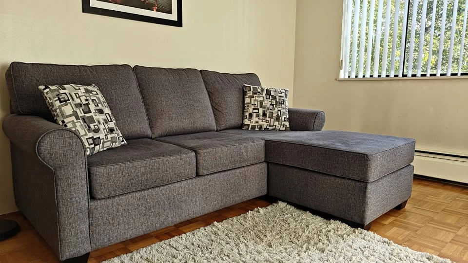 Sonic Fabric Reversible Queen Sectional Sofa Bed Palluci
