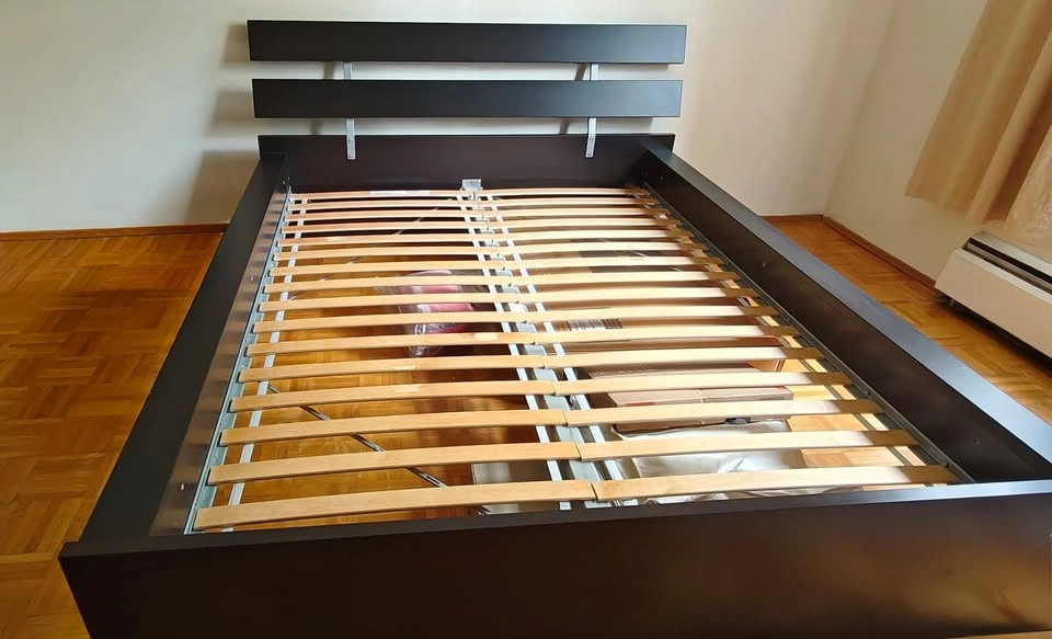 Queen Bed frame with slated base - photo 3