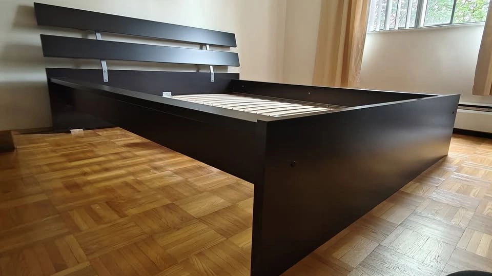 Queen Bed frame with slated base - photo 5