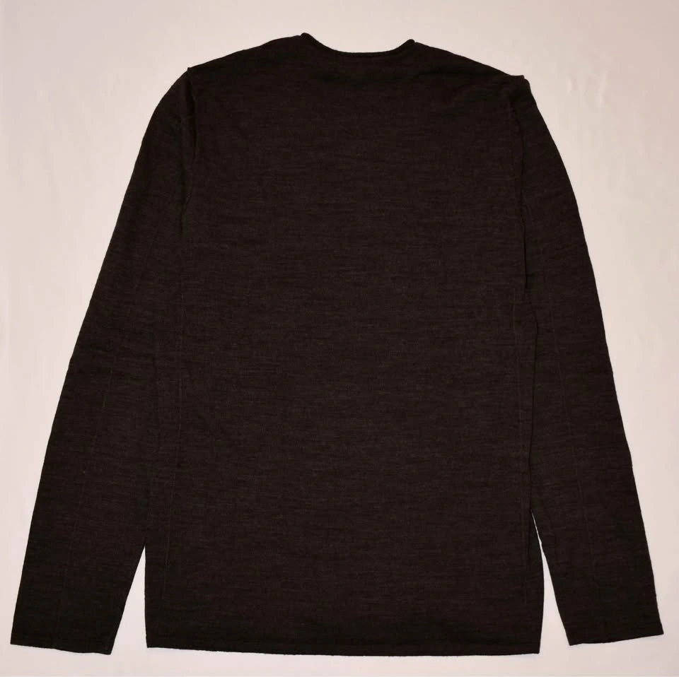 JOHN VARVATOS U.S.A. DARK GRAY MERINO WOOL V-NECK SWEATER SIZE M - photo 4