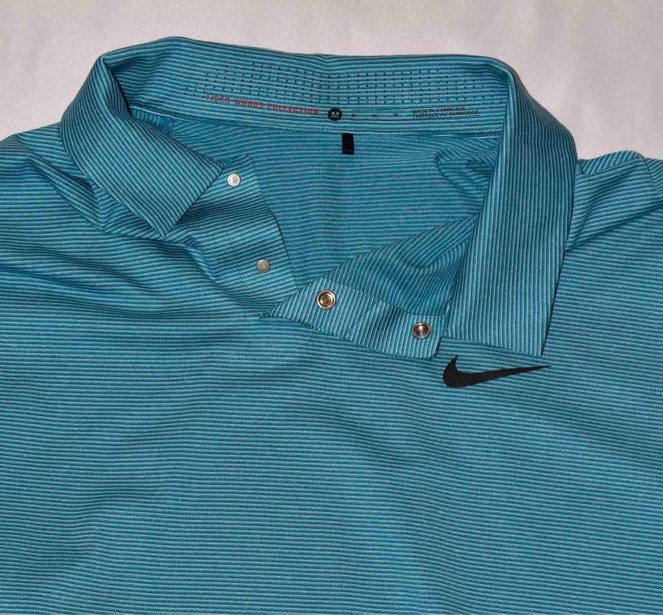 NIKE DRI-FIT MEN’S TOUR GOLF POLO SHIRT TIGER WOODS COLLECTION - photo 2