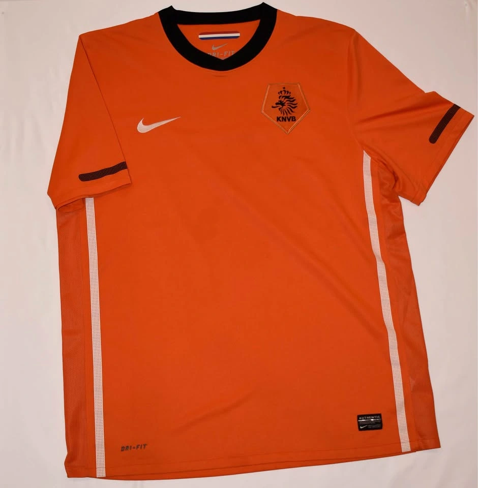 NETHERLANDS 2010 ORANGE SOCCER FOOTBALL JERSEY NIKE SHIRT SIZE L - photo 2