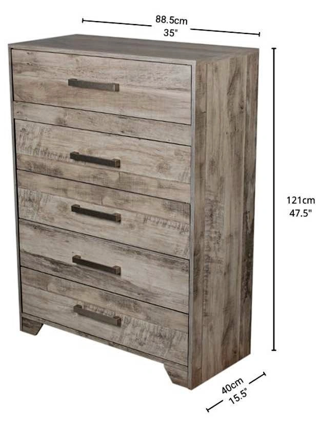 5-Drawer TallBoy