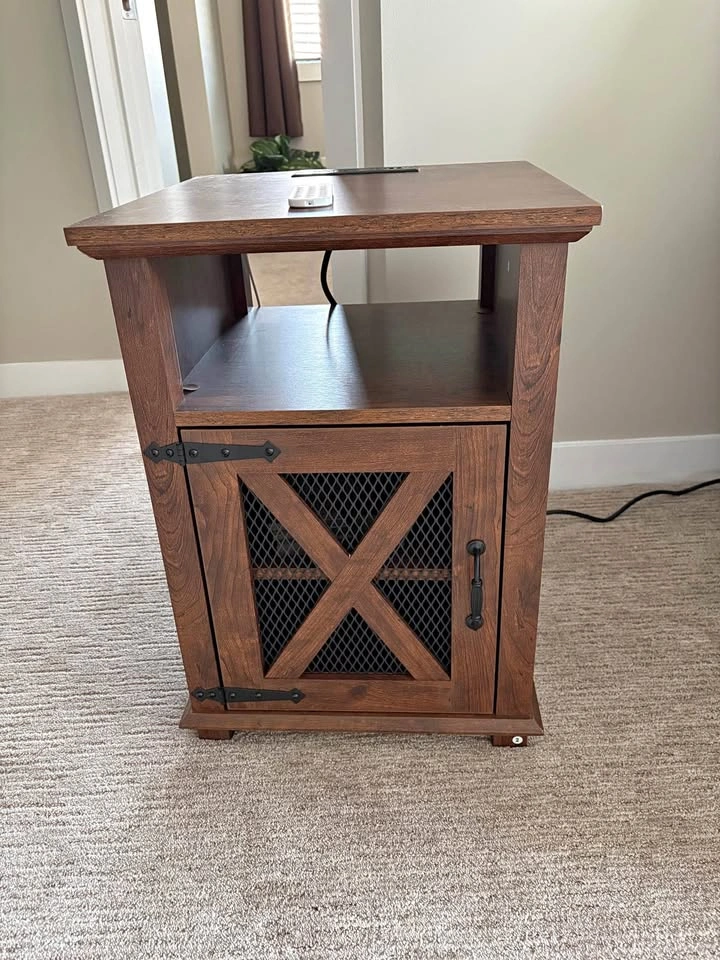 End Table with LED Lighting